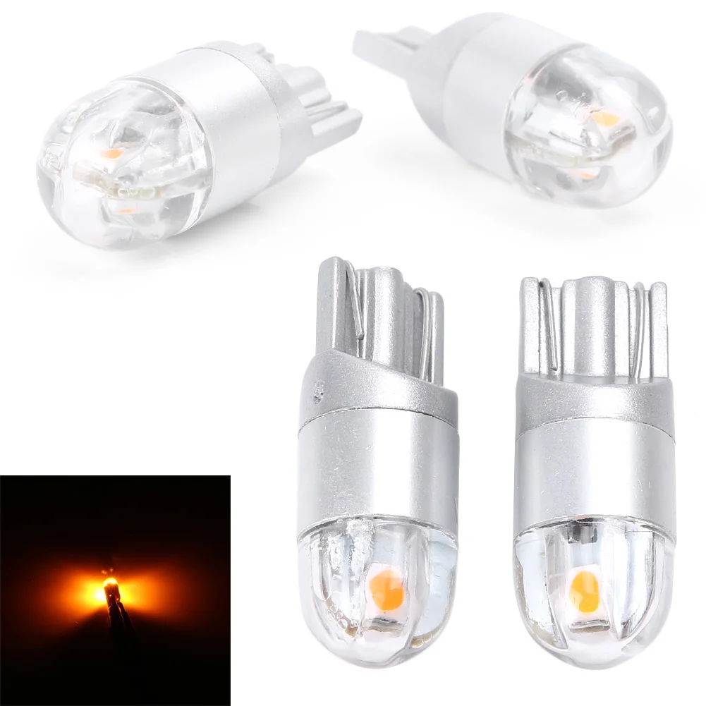 50-Pack White T10 W5W 194 168 2SMD 3030 LED Bulbs – Ceramic Dashboard & License Lamps