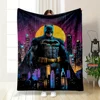 Popular Classic Superhero Batman Blanket Sofa Bed Cover Four Season Soft Fluffy Quilt Blanket Flannel Throw Outdoor Leisure Nap 2