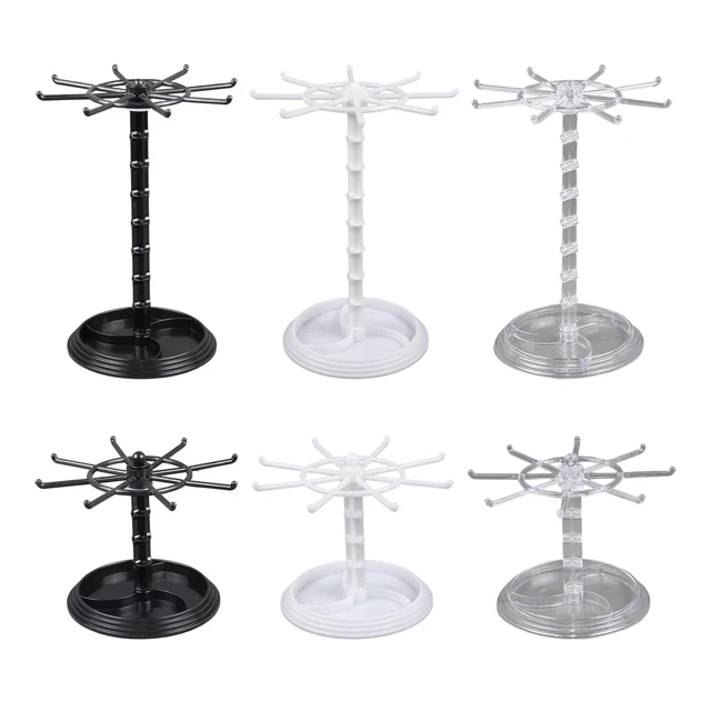Iron Art Rotating Bracelets Holder Jewelry Necklace Storage Organizer  Necklaces Earring Keychain Rings Display Stand Detachable - AliExpress