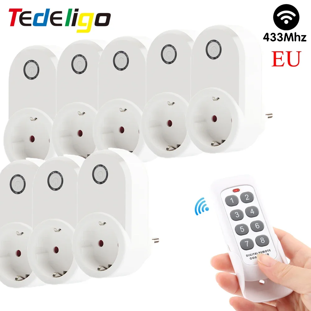 Rf Smart Plug In Socket Wireless Remote Control Switch 433MHz 220v 15A  3000W EU FR Universal Outlet for Smart Home Electrical - AliExpress