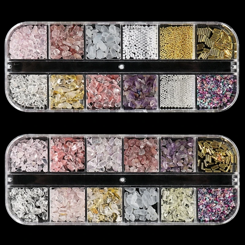 

Diamond Nail Art Crafts Nail Rhinestones Studs Nail Art Decorations Supplies Set