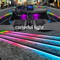 6/10/14/18 in 1 Led Car Ambient Lights RGB 213 64 Color Acrylic Strips Symphony Streamer Interior Rainbow Atmosphere Lamp Kit - Image 6