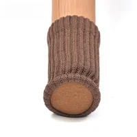 1pcs Table Legs Socks Knitted Felt Stool Chair Leg Cover Floor Protectors Pads for Non-slip Mute Furniture Chair Leg Caps 4