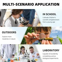 Monocular Microscope 40X‑2500X HD Inspection Laboratory Optical Microscope Tool Set For Schools & Home & Scientific Research 4