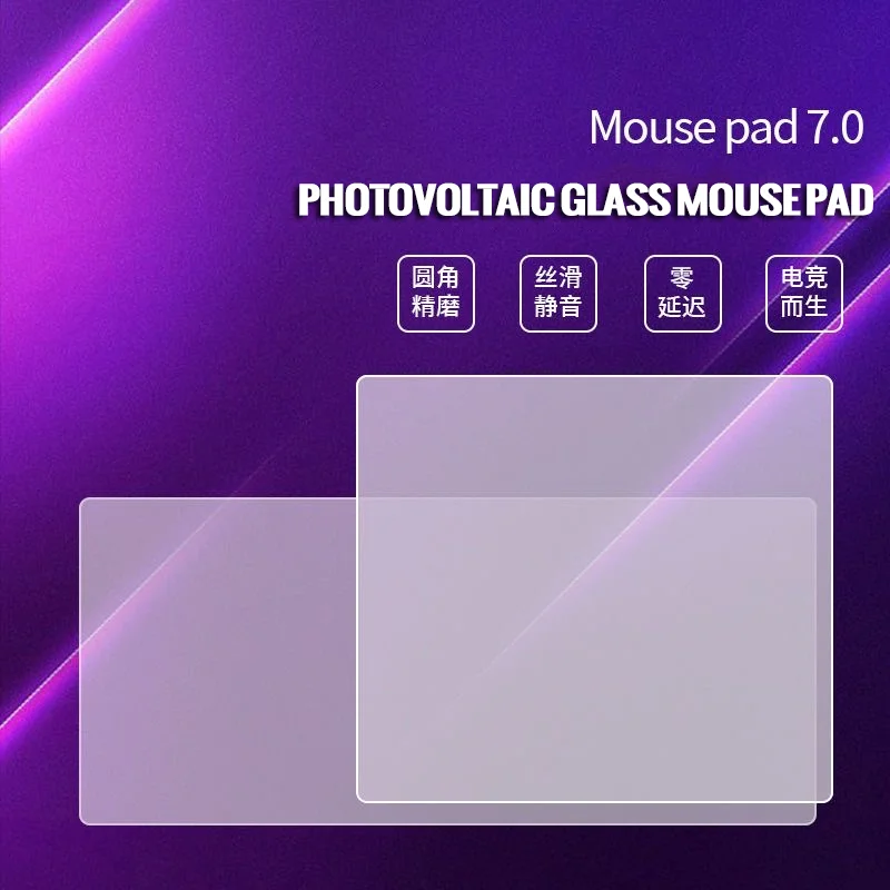 Tempered Glass Mouse Pad Game Mice Pad AntiSlip Large Mouse Mat Anime