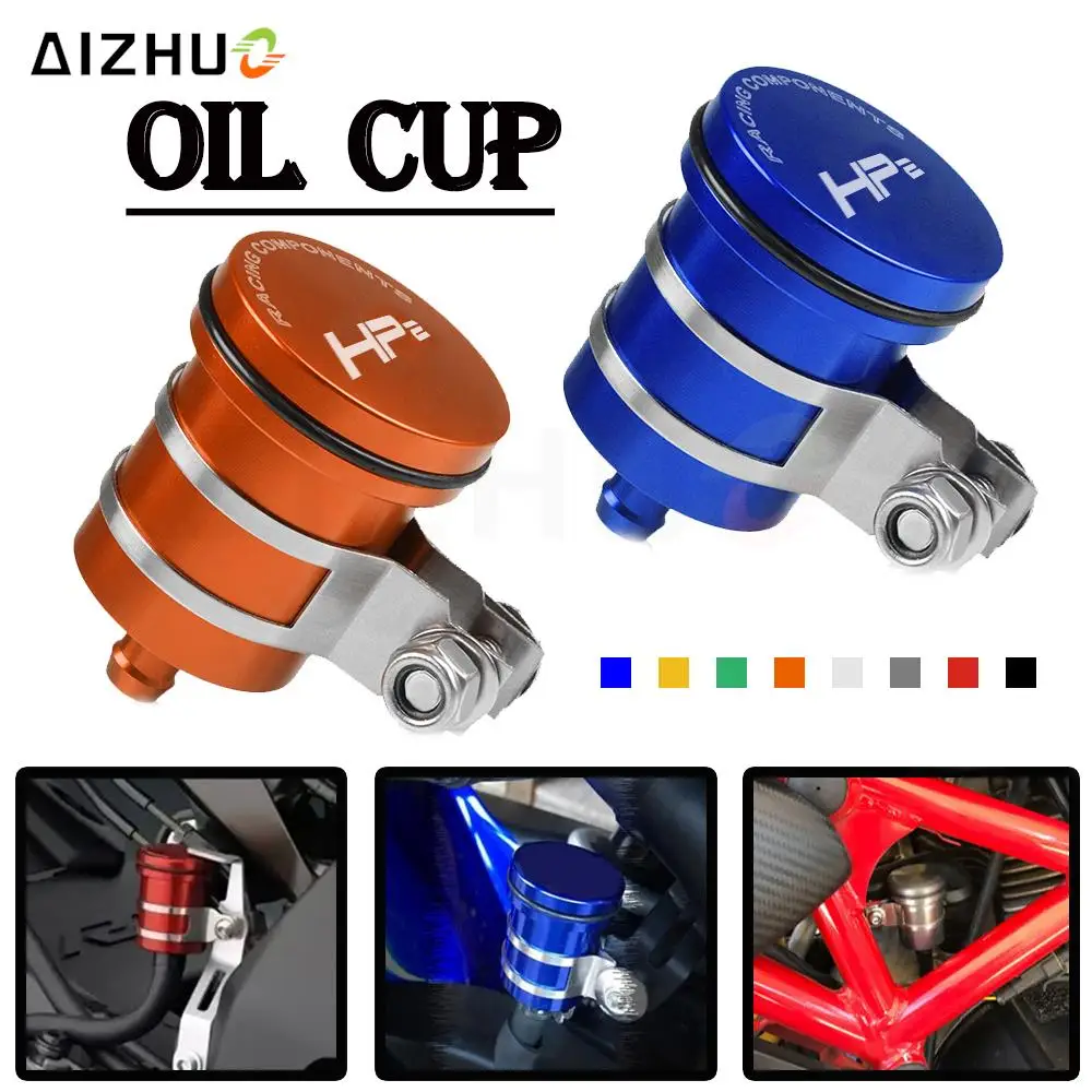 

Motorcycle HP2 HP 2 Rear Brake Fluid Reservoir Clutch Tank Oil Cup Aluminium FOR BMW HP2 SPORT 2008 2009 2010 2011 WITH LOGO