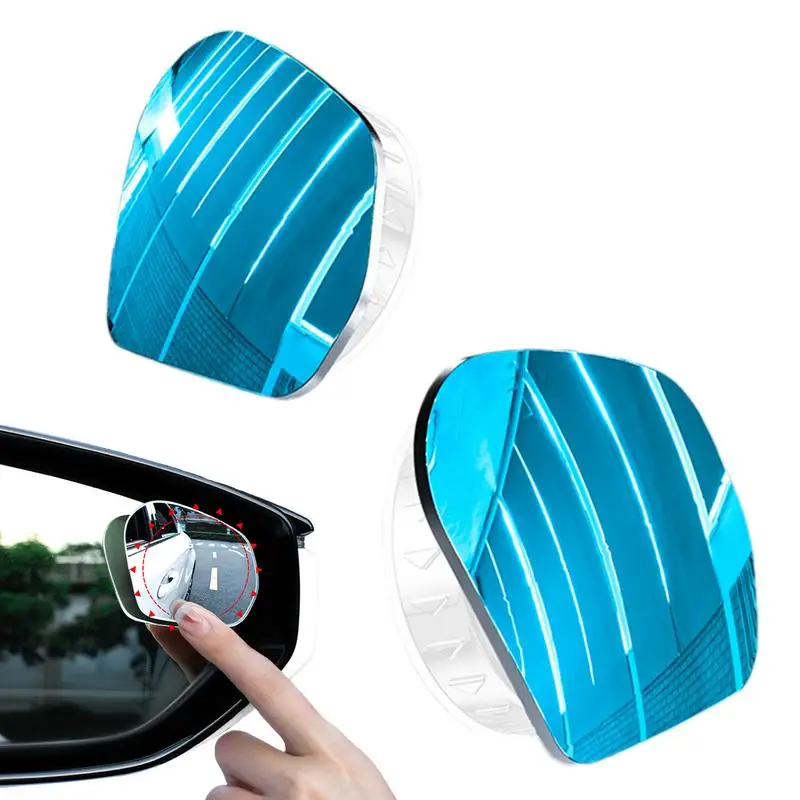 

Выпуклое Автомобильное Зеркало для слепых зон, 2 шт., стеклянные боковые зеркала заднего вида, 360 широкоугольные автомобильные зеркала для слепых зон заднего вида