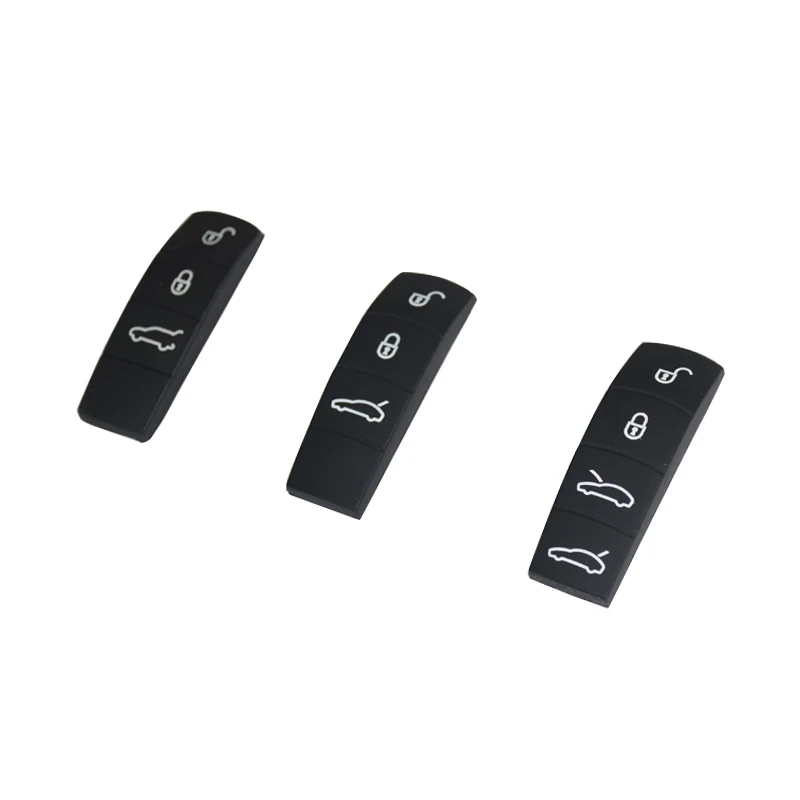 For Porsche Boxster Cayenne Cayman Macan Panamera 911 Car Remote Key Button Replacement Silicone Key Button Pad