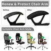 1 Pair Waterproofing Chair Armrest Cover Elastic Slipcover Dustproof Chair Elbow Arm Washable Office Computer Chair Arm Covers 3