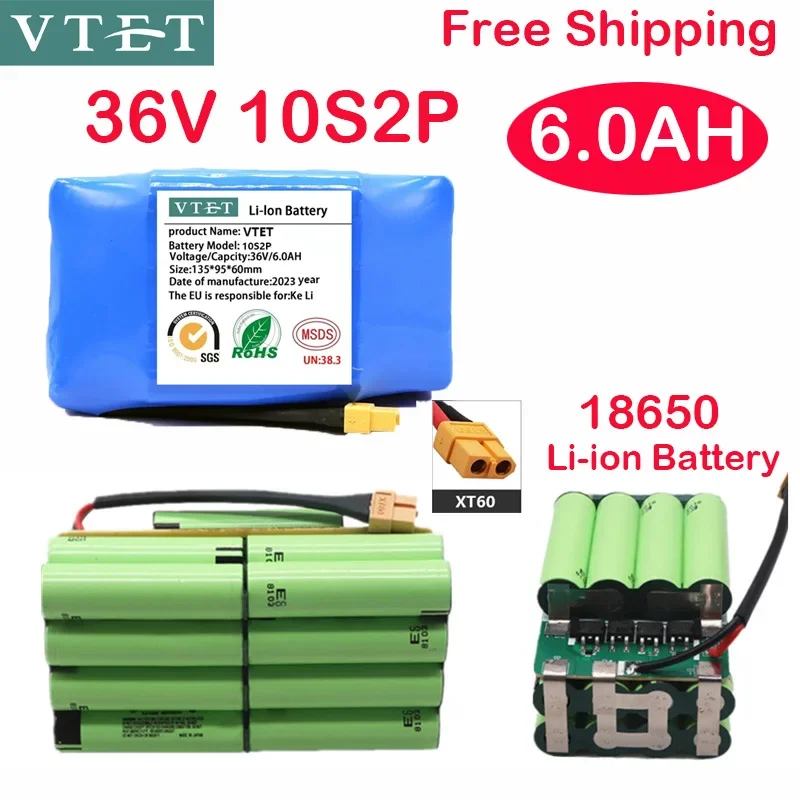 

Новинка 100% оригинальный литиевый аккумулятор 36 в 6000 Ач 10s2p 36 В Аккумулятор 6000 мАч литий-ионный аккумулятор 42 в мАч самокат твист автомобильный аккумулятор