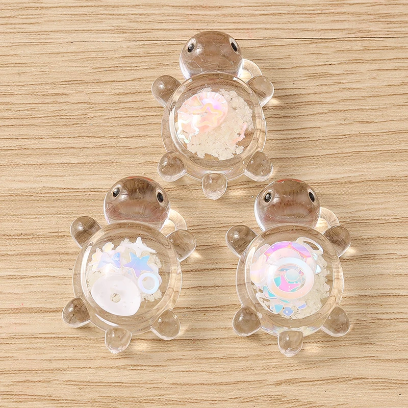 10 Stück 21x30mm Cartoon Bonbonfarben Harz Schildkröte Charms Anhänger für Schmuckherstellung Halsketten Ohrringe Armbänder DIY Handwerk Geschenke – Detail 11