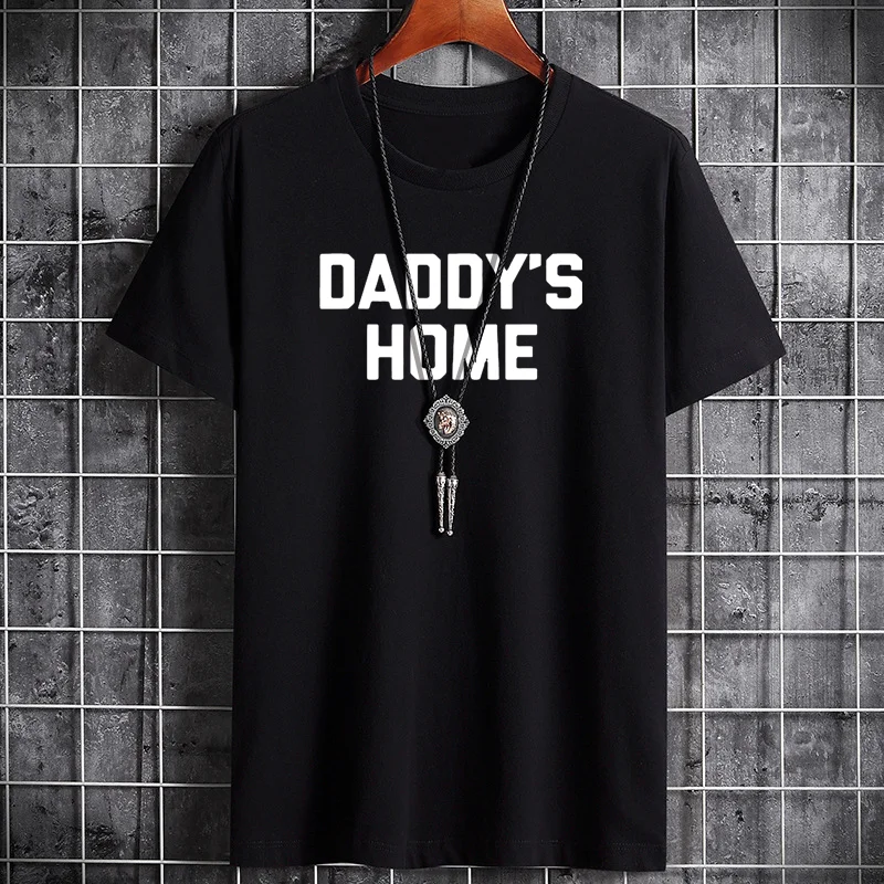 

Summer hot selling men's pure cotton T-shirt casual versatile round neck letter printed short sleeved top street trendy fashion