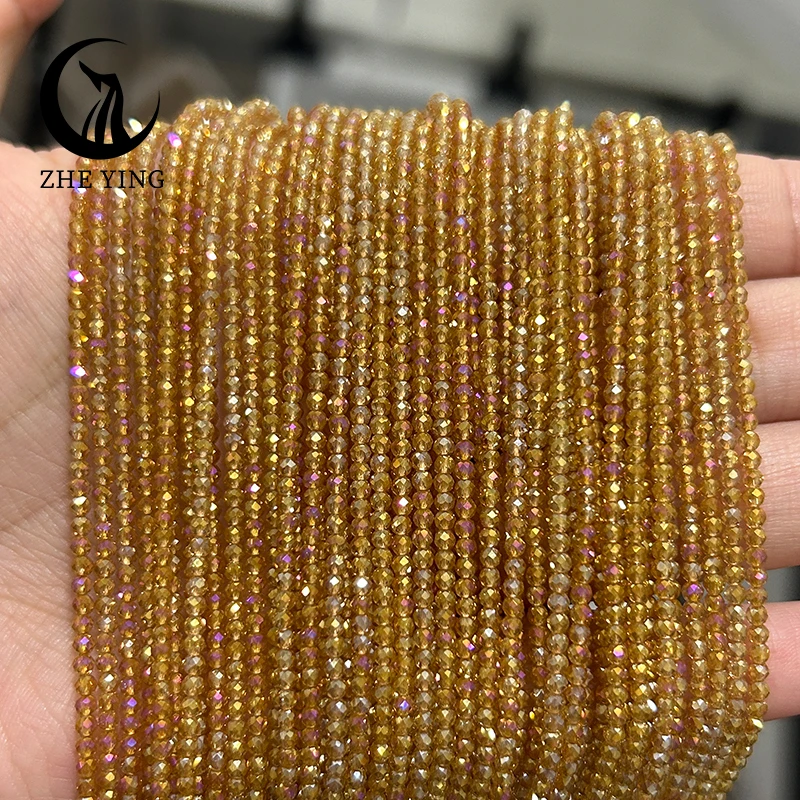 Colorful Faceted 2mm AB Crystal Glass Beads for Jewelry Making and DIY Projects