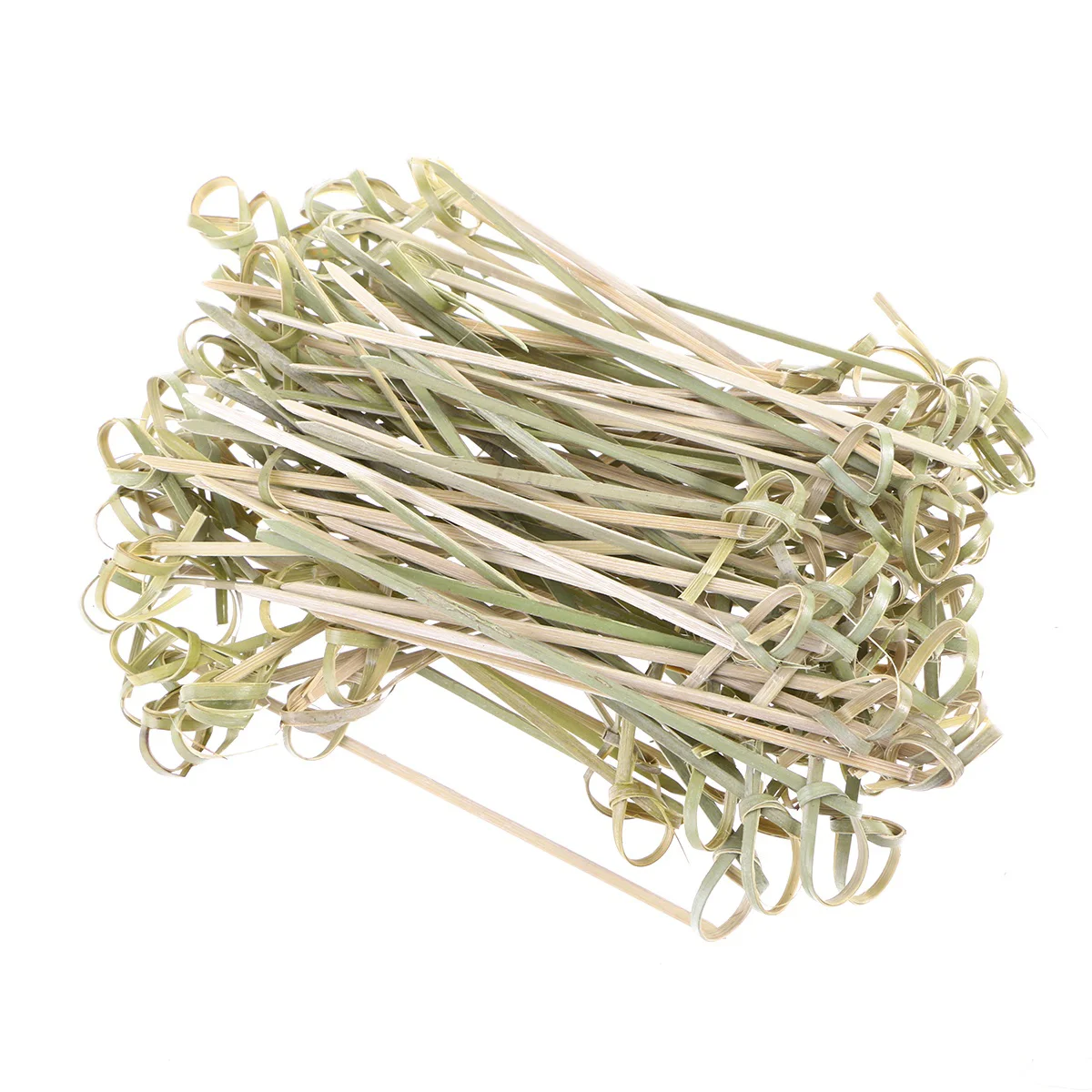

Disposable Bamboo Knot Skewers Cocktail Picks with Twisted Ends for Cocktail Party Barbeque Snacks Club Sandwiches