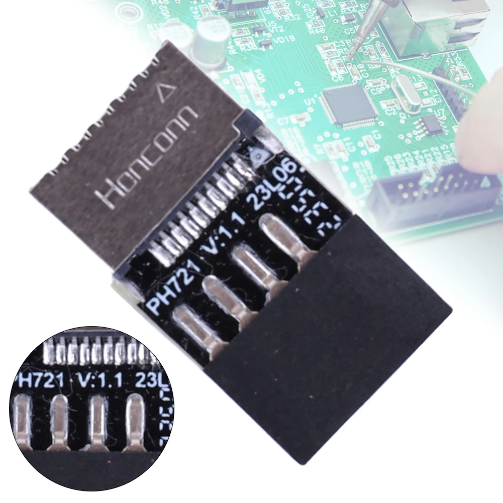 USB 2.0 Expansion Board Motherboard Converter Plug and Play USB2.0 TYPE-E Header Extender Card for  OS/Windows Linux