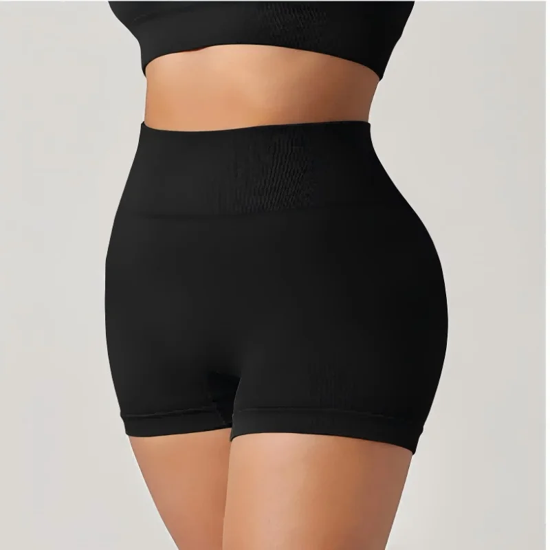 New Women Sports Biker Shorts Women Naked Feeling High Waist Yoga Shorts Push Up Fitness Leggings Tummy Control Yoga Slim