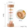 Montessori Toy Baby Rain Stick Rainbow Hourglass Rain Music Rattle Toy Kids Simulation Rain Sounder Sensory Educational Toy Gift 6
