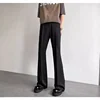 Premium Design Draped Micro Flare Casual Trousers For Men Spring Summer Straight Leg Loose Fit Wide Leg Dragging Long Pants 3