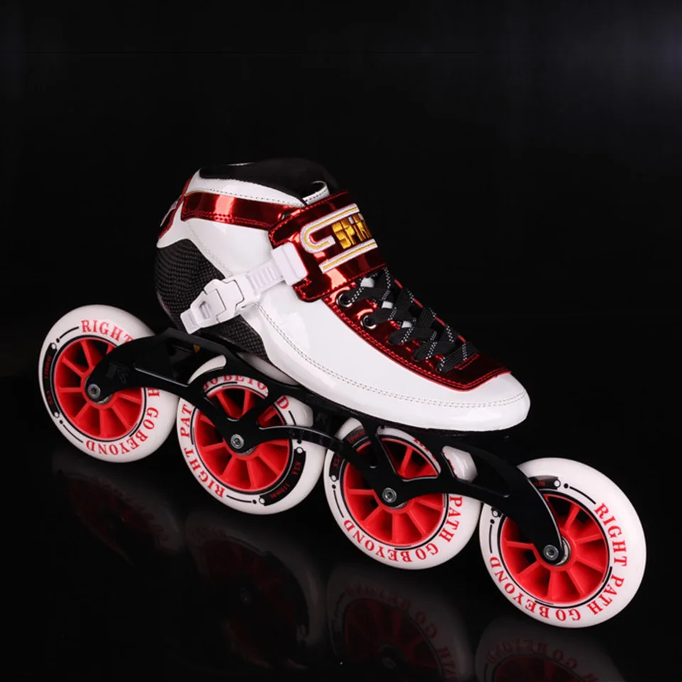 

Speed Skate Original SPIRIT Inline Skates 4 x 90 100 110mm Carbon Fiber Professional Competition Racing Skating Zip Japy Patines