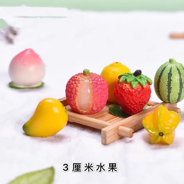 Mini Fruit Miniature Dollhouse, Miniature Food Fruit Dolls