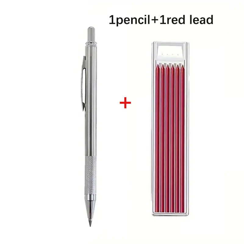 2.8mm Solid Woodworking Automatic Pencil Set with 2B Multicolor Lead Core Deep Hole Marking Architectural Design Marking Pen - Image 10