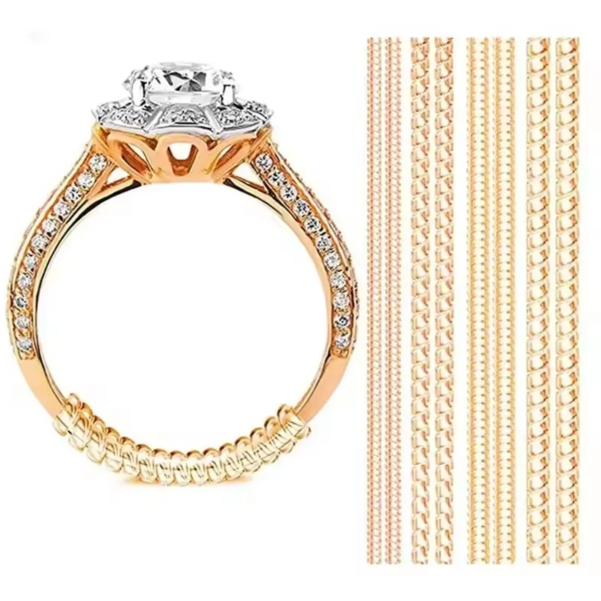 Invisible Ring Size Adjuster For Loose Rings