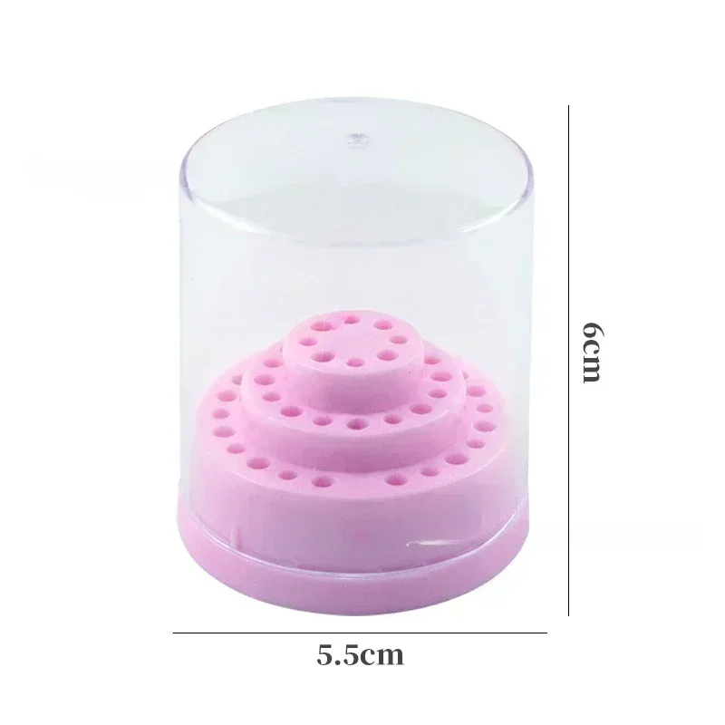 48 Holes Nail Drill Bit Holder Manicure Milling Cutter Stand Display Container Nail Drill Bits Organizer Nail Tools Accessories 5