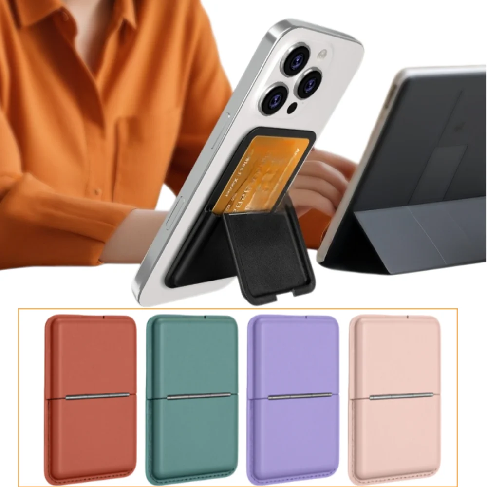 Luxurious Antilost Magnetic Leather Wallet Case with Card Holder