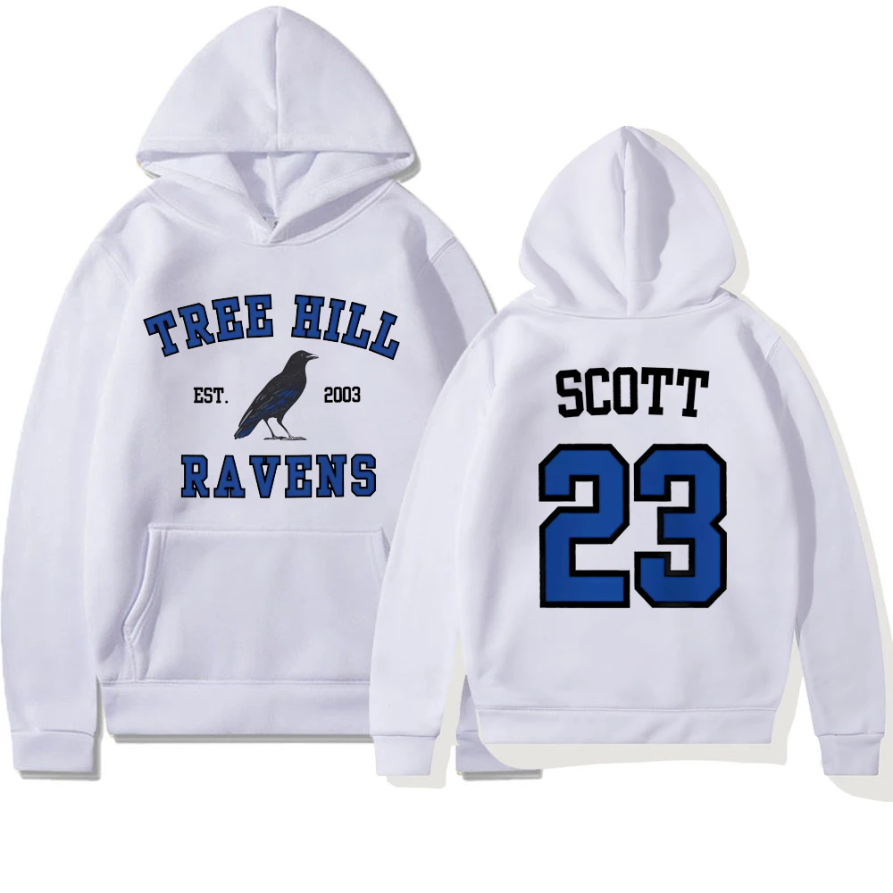 TREE HILL RAVENS Hoodie One Tree Hill Nathan Scott 23 Hooded Sweatshirt North Carolina Tv Show Trendy Hoodies Oth Fans Gifts 6