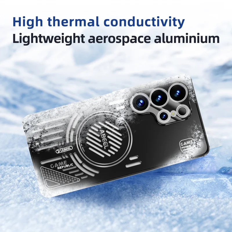 Aluminum Alloy Magnetic Heat Dissipation Case - Hollow Cooling & Anti-Fall Airbag Design