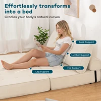 Многофункциональный складной диван-кровать размера «queen-size» с подушкой, складной матрас с поддержкой спины, напольный диван для домашнего офиса — изображение 3