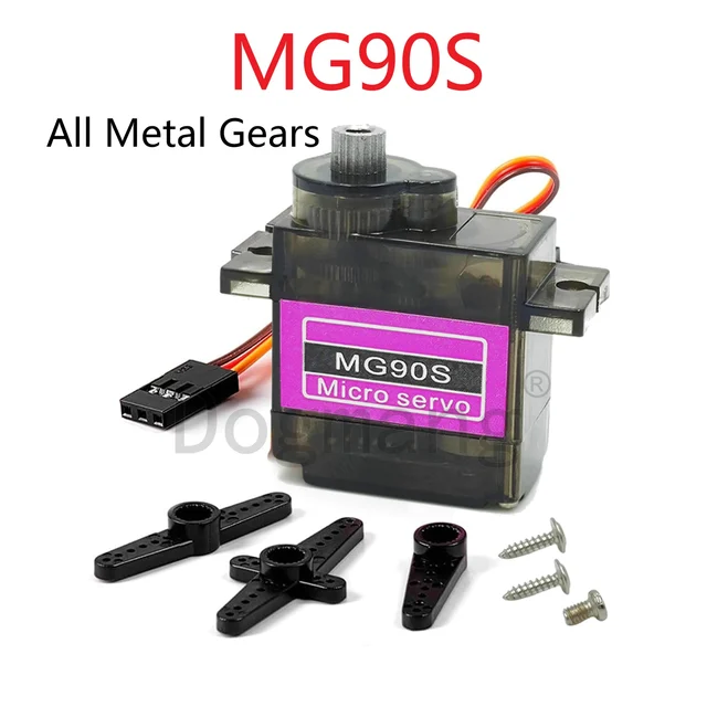 Alinan 8pcs MG90S Micro Servo Motors - 9g, 180°, Metal Gear For RC Cars, Robots, Planes - View #12