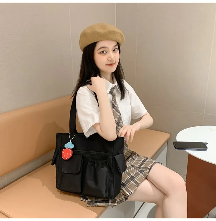 Large Capacity Crossbody Bag with Multiple Pockets Oxford Messenger Tote bag Adjustable Shoulder Handbags for School Travel Dail