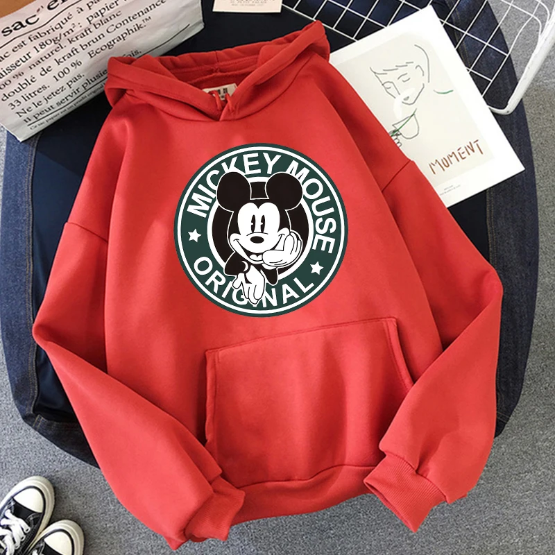 thumbnail image 1 of Sudadera con capucha Kawaii de los años 90 de Minnie Disney, Top corto de Mickey Mouse, sudaderas con capucha para mujeres, sudadera para niños y niñas, ropa de calle Harajuku, 1 of 5