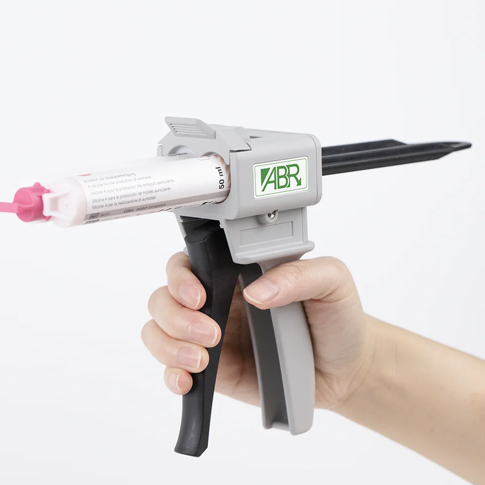 Spritzeninjektor aus Silikonmaterial, weiches Earmold-Material, Spender, Hörgerätezubehör