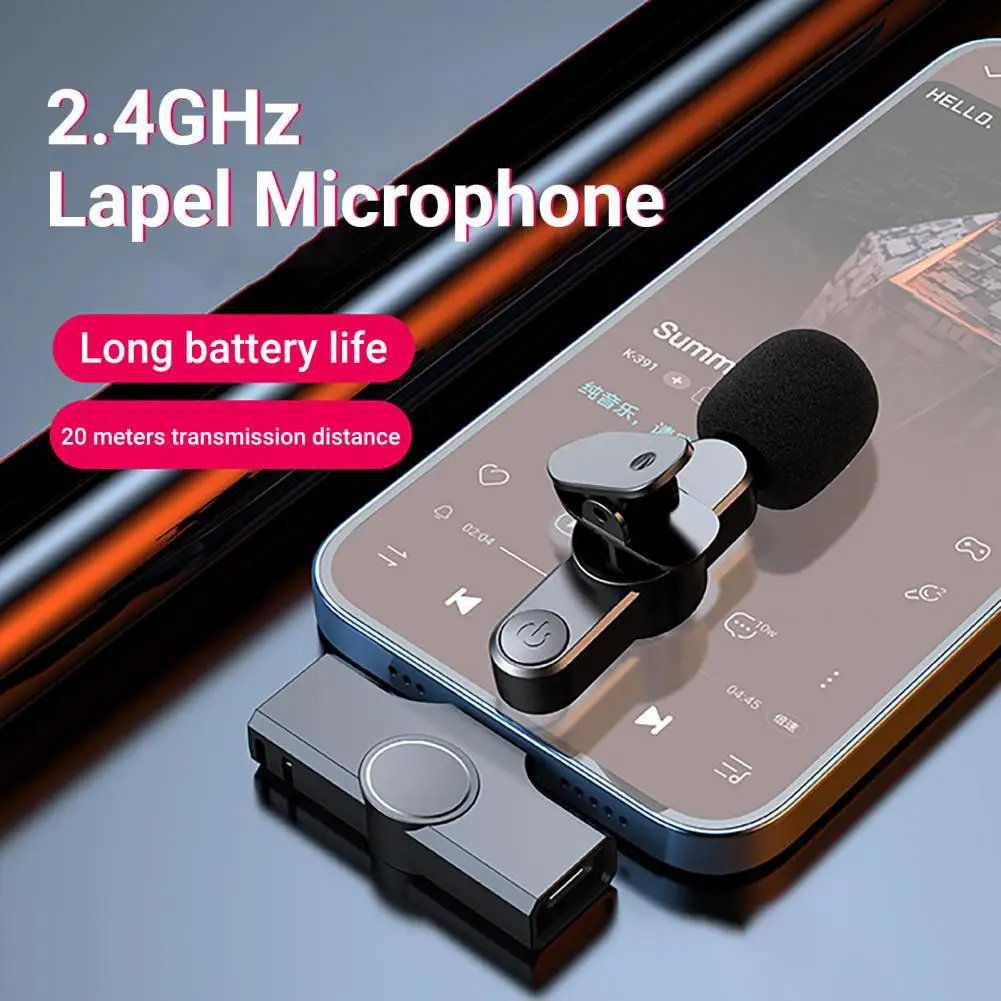 Micrófono K9 Inalámbrico 2 En 1 De Solapa Para iPhone O Tipo C - Mundo  Tecnológico Express