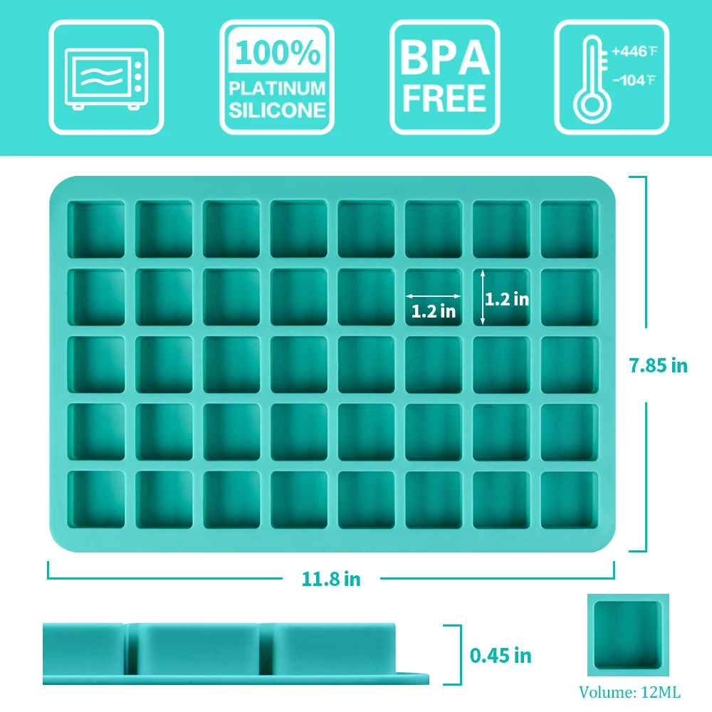 Reusable Ice Cube Tray Silicone Ice Mold for Fruit Cuber Maker Freezer Forms for Cocktails Whiskey Summer Drinks