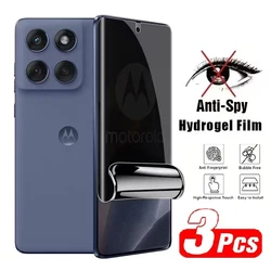 3 - Pack Privacy Hydrogel Screen Protector Film - Privacy Hydrogel (MOTO G60)