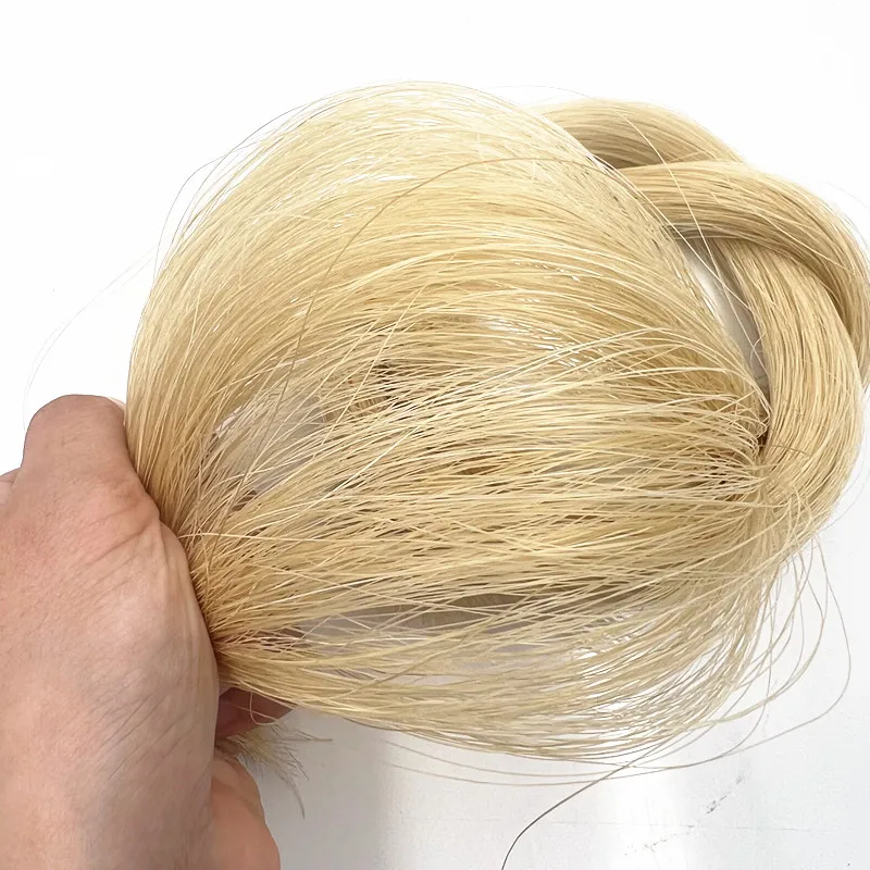 Crine Di Cavallo Per Archetto Violino - Naturale, 78cm, Per Violino/Viola/Violoncello 4/4, 2 Pezzi - Foto 2