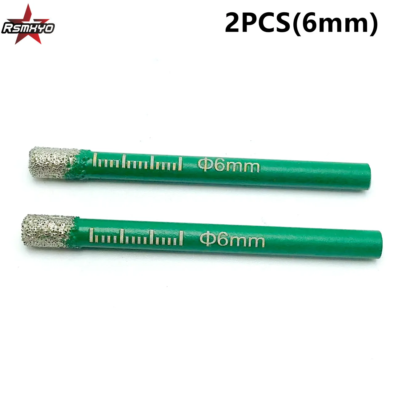 2PCS 6mm Vaccum Brazed Diamond Dry Drill Bits Hole Saw Cutter For Granite Marble Ceramic Tile Glass Power Tools Accessories lerdge 3d printer parts heated bed clip platform clamp heatbed retainer glass plate fixing adjustable clips accessories 2pcs