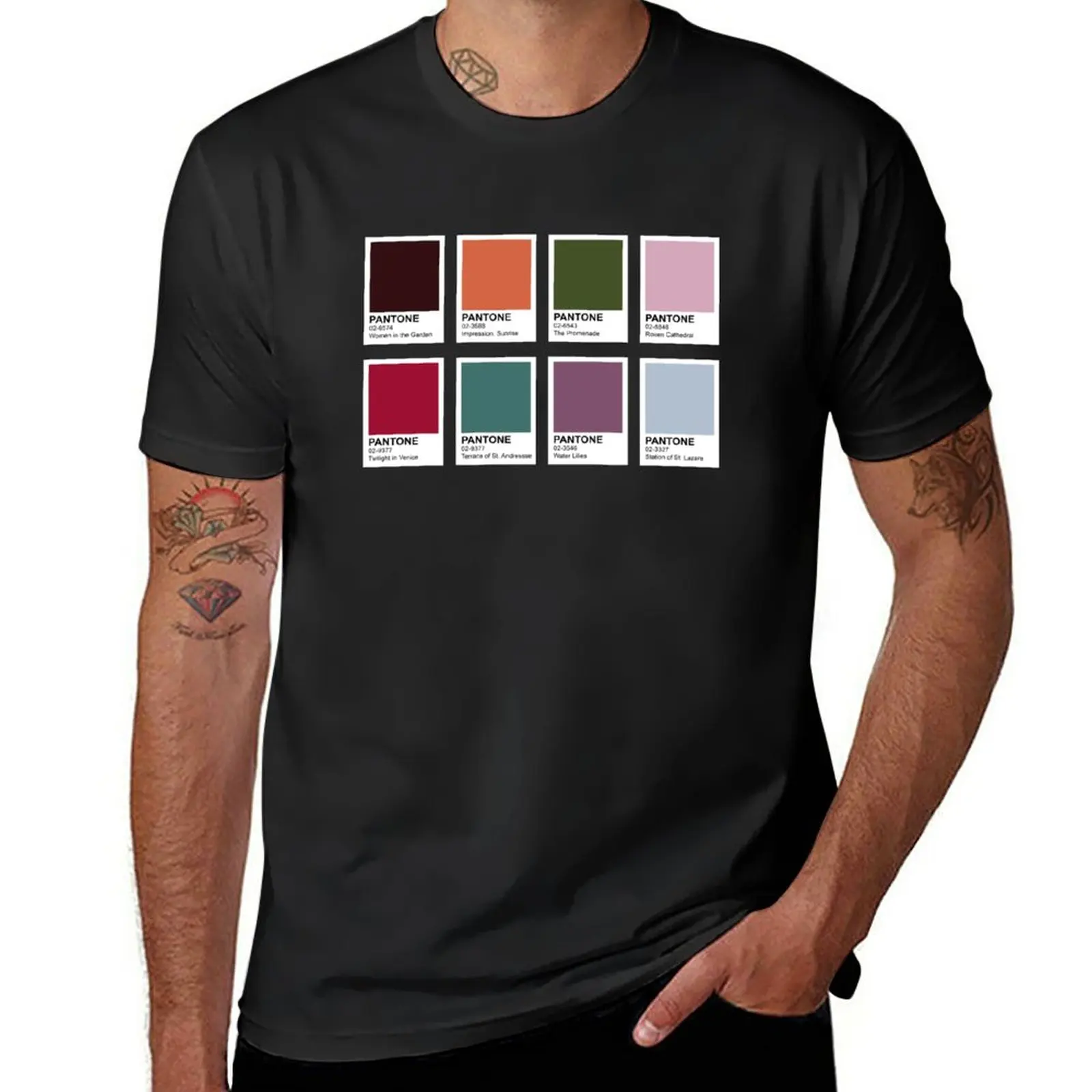 

Monet's Palette - Color Collection T-Shirt vintage blacks Aesthetic clothing hippie clothes t shirts for men pack