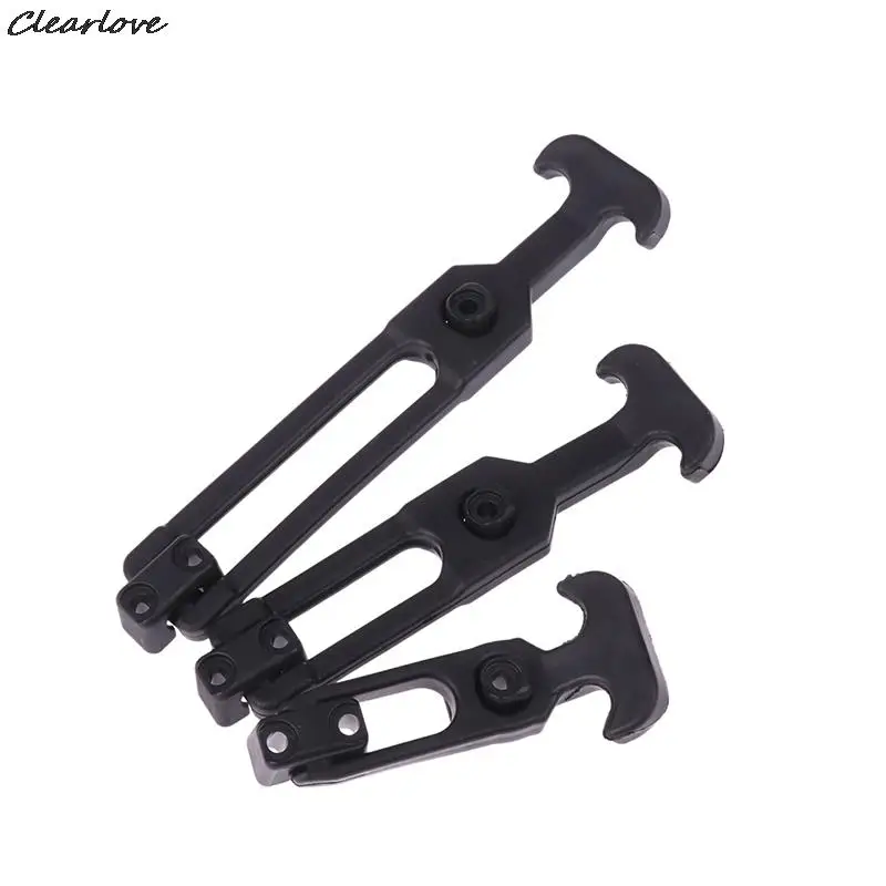 Rubber Hood Catch Flexible T-Handle Hasp Rubber Flexible Draw Latches With Brackets For Tool Box Vehicle Engine