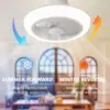 Smart Led Ceiling Fan Light 72W Remote Control Large Led Fan Lamp for Living Room Decor Dimmable Ceiling Fan Lighting Indoor 4