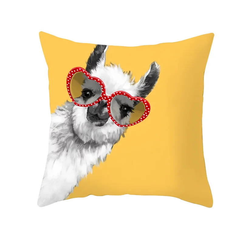 Yellow Black Geometric Pattern Square Cushion Cover Geometry Pillow Case Polyester Throw Pillows Cover For Home Decor 45x45cm 