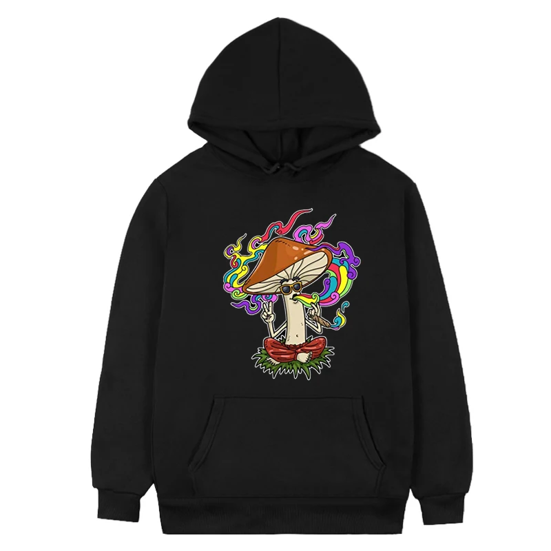 

Fantastic Magic Mushrooms Hoodie Cartoon Animation Y2K Style Comfortable Sweaters Are Available In Various Colors and Sizes