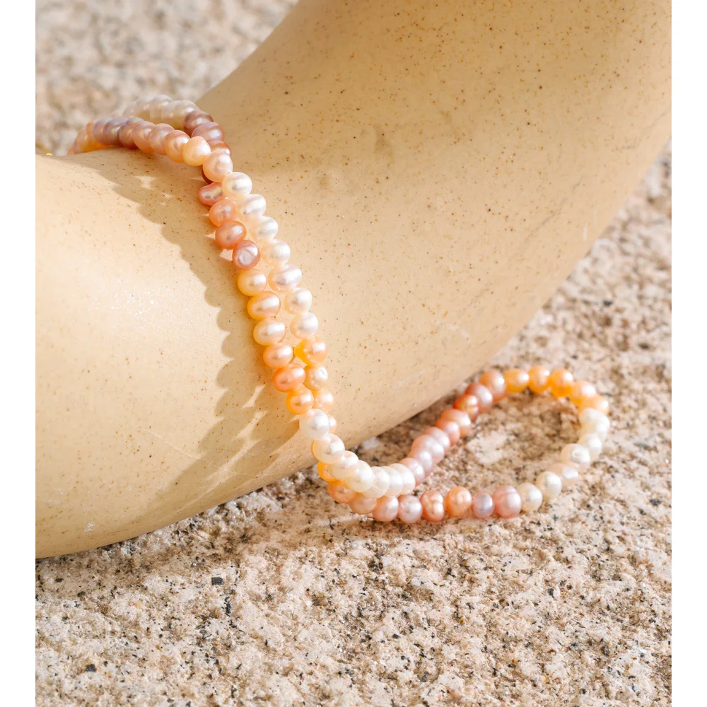 Yhpup Pearl Beads Chain Necklace for Mother Sister