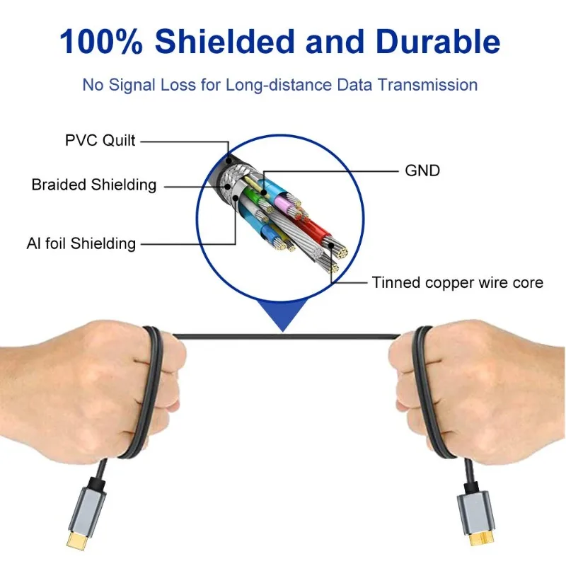 High-Speed USB 3.0 Type-C to Micro-B Cable
