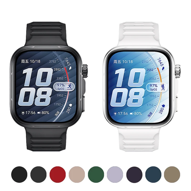 Premium Silicone Sport Strap - Breathable Bracelet Replacement