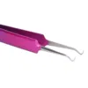 Curved Tip Blackhead Extractor Pimple Popper Tweezer Precise Blemishs Pimple Blackhead Removal Tool 6