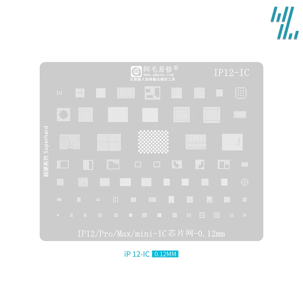 Stencil Reballing Per Il Iphone5-14 Completo Di Componenti Elettronici Di Potenza Della Banda Base Wifi Dram Cpu